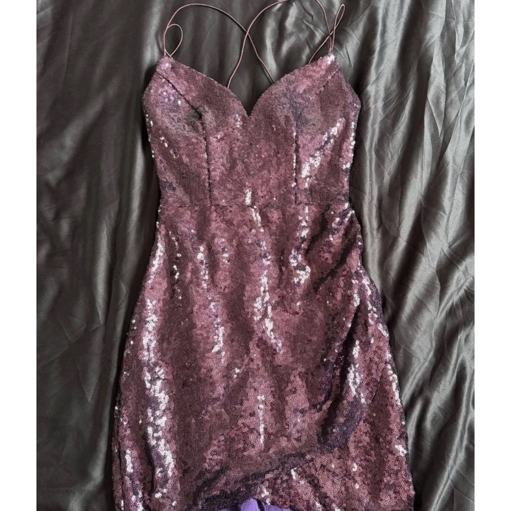 Von Maur Purple Sequence Dress